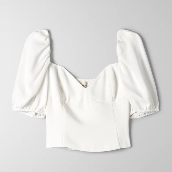 Aritzia Novella Shortsleeve Blouse - Picture 3 of 4